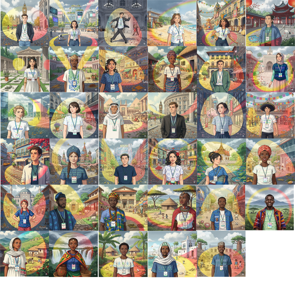 Prompt Engineering with Gemini: Crafting DevFest 2025 Avatar Assets