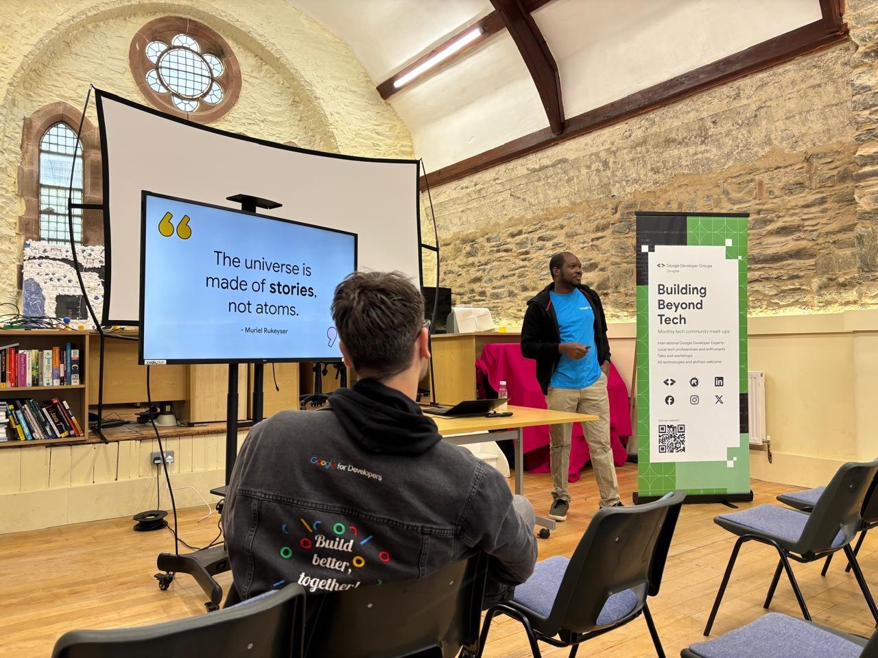 Olorunfemi presenting