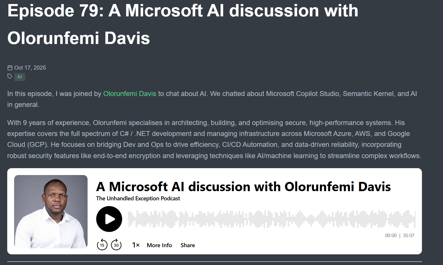 Unhandled Exception Podcast Cover