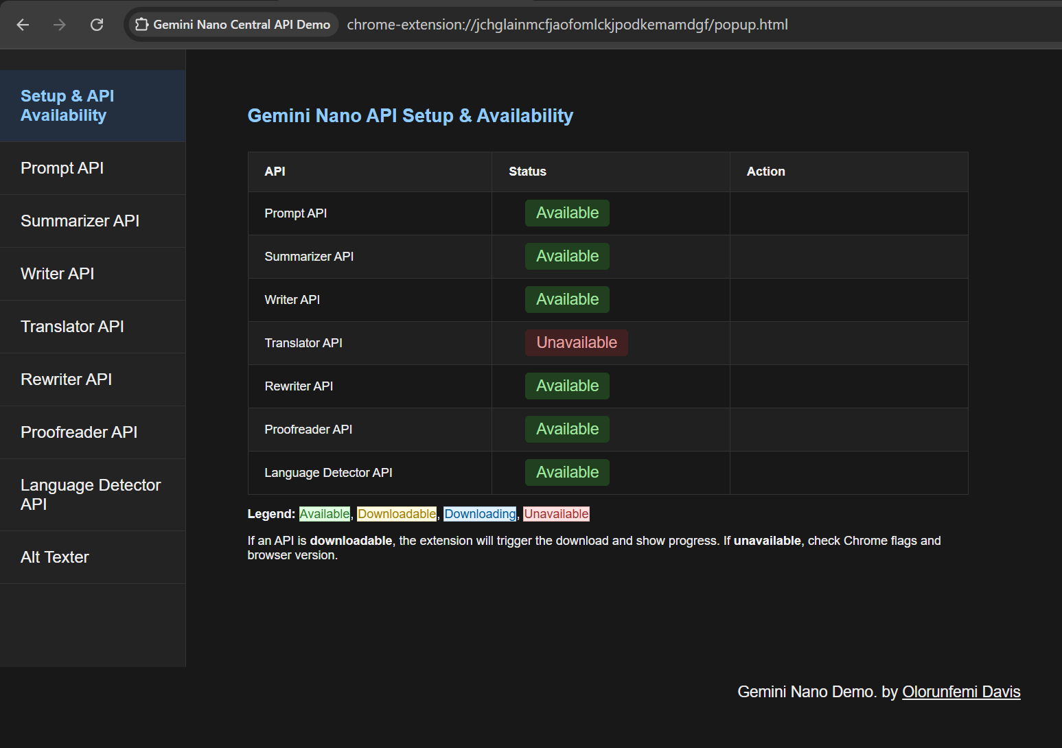 Gemini Nano Demo
